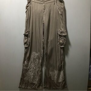 Vintage Da Nang Utility Surplus Cargo Pocket Soft Twill Pant Y2K Trend Wide Leg